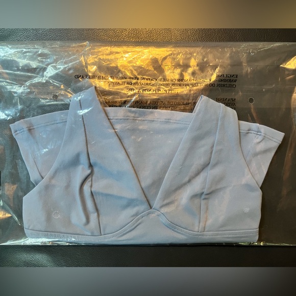 Free People Intimately Still Here Halter Cami Dusted Blue Size XS $38 Retail NWT - Picture 5 of 5